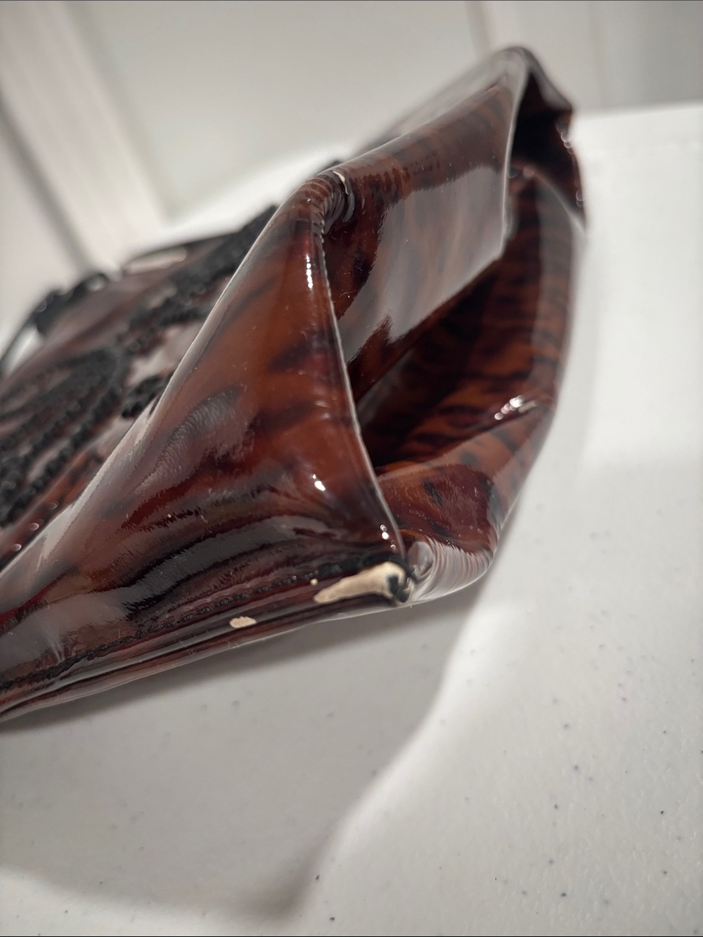 Brighton Brown Leopard-Print Crossbody with Black Strap & Tassel - Picture 10 of 11
